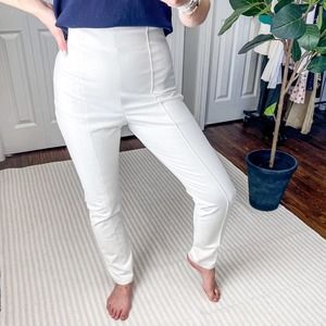 MSGM Cream Skinny Pants